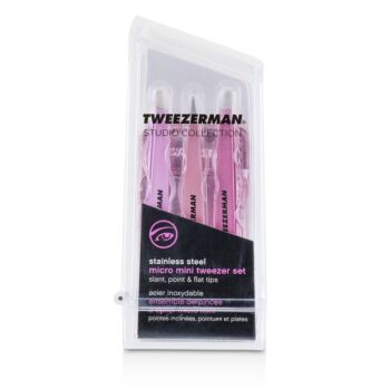 TWEEZERMAN Micro Mini Pink Perfection Tweezer Set