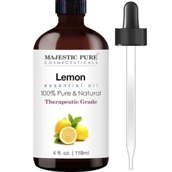 MAJESTIC PURE 100% Pure & Natural Essential Oil-Lemon, 118ml