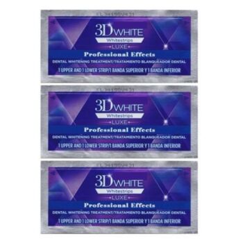 CREST 3D White Professional Effects Whitestrips Teeth Whitening Strips, 3 Treatments