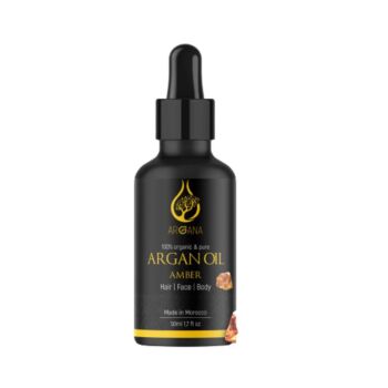 ARGANA 100% Organic & Pure Argan Oil With Amber, 50ml