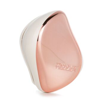TANGLE TEEZER Compact On-The-Go Detangling Hair Brush - Ivory Rose Gold