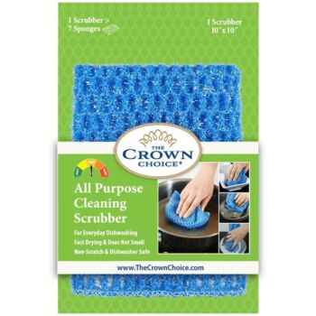 THE CROWN CHOICE All Purpose Cleaning Scrubber, 1pc