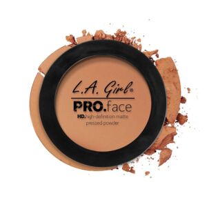 L.A. Girl Pro. Face HD High Definition Matte Pressed Powder, GPP612 Warm Caramel, 7g