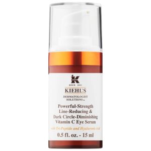 KIEHL'S Powerful-Strength Line-Reducing & Dark Circle-Diminishing Vitamin C Eye Serum, 15ml
